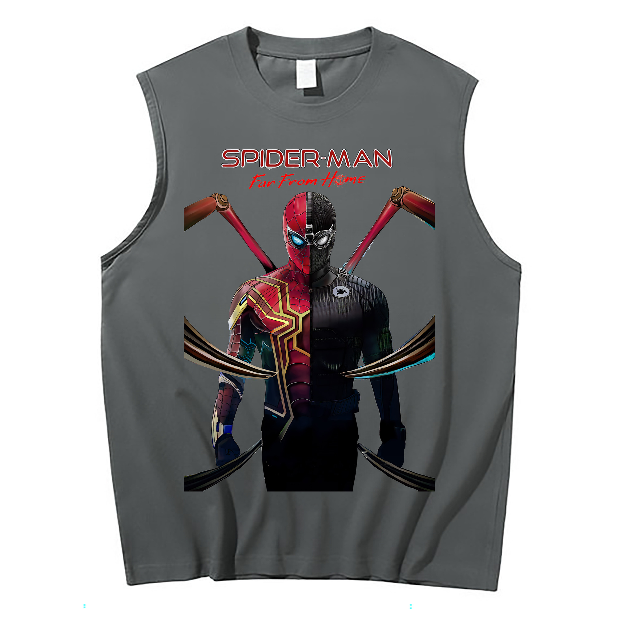 Spider Man スパイダーマン コットン100％タンクトップ（フロントプリント）